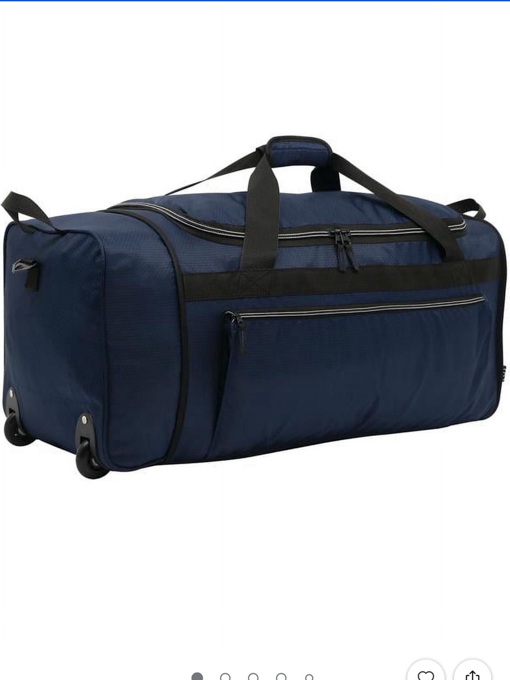 NAVY 28in Rolling Duffle Bag (Collapsible)